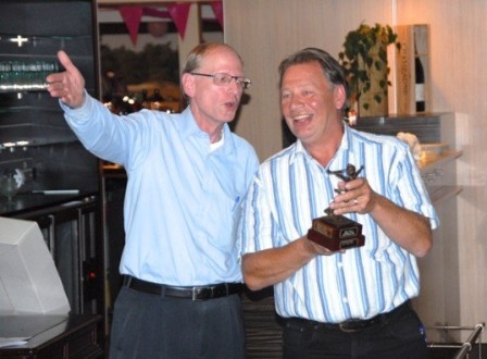 Happy Leo van Rijn winning 2013 VZM golf tournament